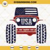 USA 4x4 Off Road SVG, American Jeep SVG, 4th Of July Off Roading SVG PNG DXF EPS