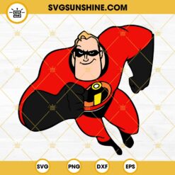 Bob Parr SVG, Mr Incredible SVG, The Incredibles 3 SVG PNG DXF EPS Files