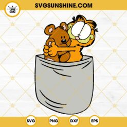 Garfield In The Pocket SVG, Garfield SVG PNG DXF EPS For Shirt