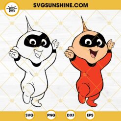 Jack Jack Parr SVG, Incredibles SVG, Disney Superhero Baby PNG DXF EPS Files