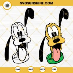 Pluto Dog SVG, Disney Dog SVG PNG DXF EPS Cricut