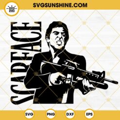 Scarface SVG, Tony Montana SVG PNG DXF EPS Files