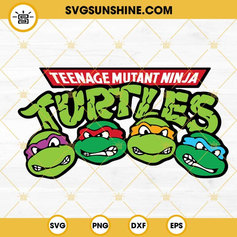 Teenage Mutant Ninja Turtles SVG, Ninja Turtles SVG, Movie SVG PNG DXF