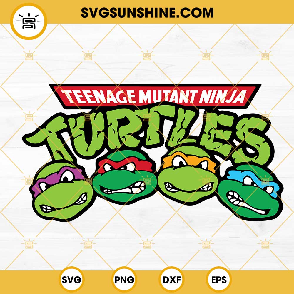 Ninja Turtle Squad Goals SVG, Ninja Turtle SVG PNG DXF