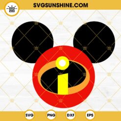 The Incredibles Mickey Ears SVG PNG DXF EPS Digital Download