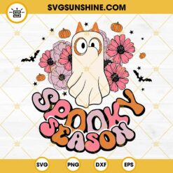 Honey Bluey Halloween Est 2018 SVG, Honey Dog Ghost SVG, Disney Bluey Halloween SVG PNG DXF EPS Cricut