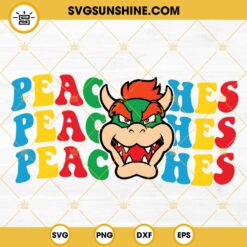 Bowser Peaches SVG, The Super Mario Bros Movie SVG PNG DXF EPS Cricut