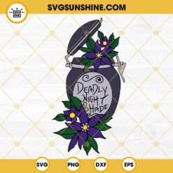 Deadly Night shade SVG, Nightmare Before Christmas SVG PNG DXF EPS Cut Files