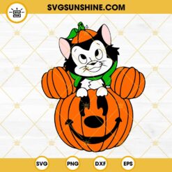 Figaro Pumpkin SVG, Disney Cat Halloween SVG PNG DXF EPS Instant Download