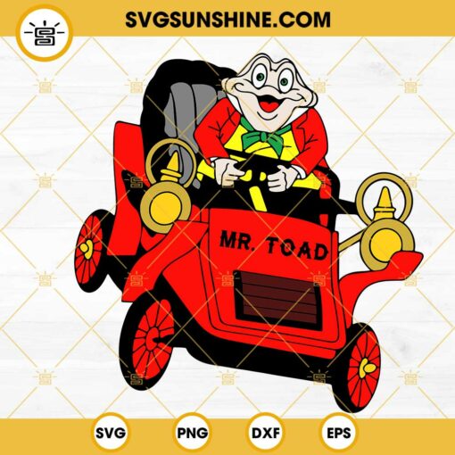 Mr Toad SVG, The Adventures Of Ichabod And Mr Toad SVG, Disney Toad Cartoon SVG PNG DXF EPS