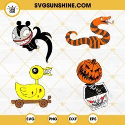 Nightmare Before Christmas Toys SVG Bundle, Pumpkin SVG, Vampire Teddy SVG, Giant Snake SVG, Toy Duck SVG