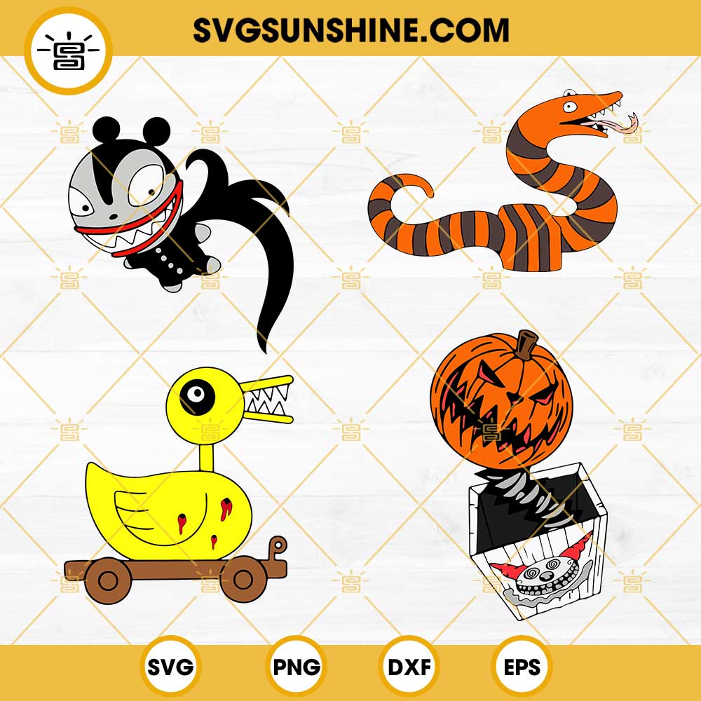 Nightmare Before Christmas Toys SVG Bundle Pumpkin SVG Vampire Teddy