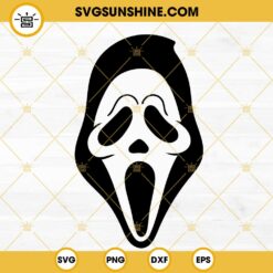 Scream Face SVG, Ghostface SVG, Scary Movie SVG, Halloween SVG PNG DXF EPS Cut Files