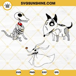 Spooky Dogs SVG Bundle, Zero SVG, Sparky SVG, Scraps Dog SVG, Halloween Dogs SVG PNG DXF EPS