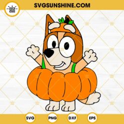Bluey And Friends Pumpkin Halloween SVG PNG DXF EPS Files