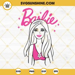 Barbie SVG, Pink Doll SVG, Doll Girl SVG PNG DXF EPS Cut Files