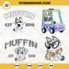 Bluey Muffin SVG Bundle, Muffin Est 2018 SVG, Muffin Heeler SVG, Bluey Friends SVG PNG DXF EPS Files