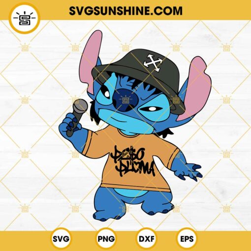 Stitch Peso Pluma SVG, Regional Mexican Disney Stitch SVG, Cute Peso Pluma Rapper SVG PNG DXF EPS