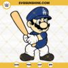 Super Mario Los Angeles Dodgers SVG, Dodgers Baseball SVG PNG DXF EPS