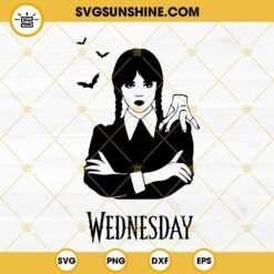 Wednesday And Thing Hand SVG, Nevermore Academy SVG, Jenna Ortega SVG, Addams Family SVG PNG DXF EPS