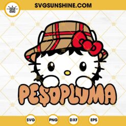 Hello Kitty Peso Pluma SVG, Funny Peso Pluma Kitty Cat SVG PNG DXF EPS Digital Download
