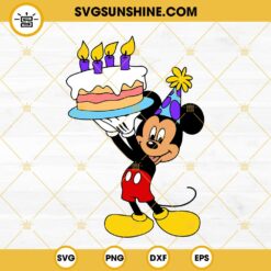Mickey Mouse Birthday SVG, Birthday Boy SVG, Disney Birthday Party SVG PNG DXF EPS