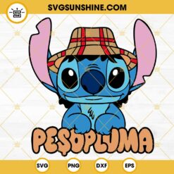 Peso Pluma Stitch SVG, Funny Peso Pluma Lilo Stitch SVG PNG DXF EPS Files