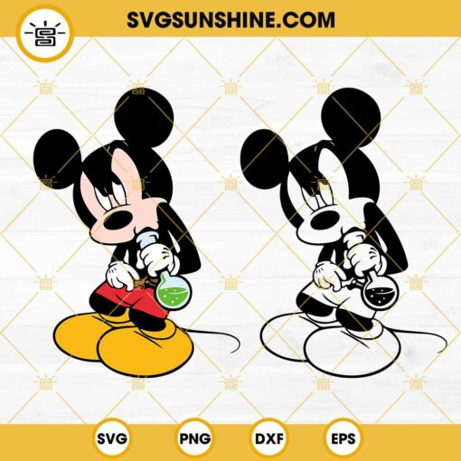 Stoned Mickey Mouse SVG, Mickey Weed Marijuana SVG PNG DXF EPS Cut Files