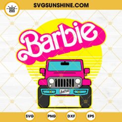 Barbie Jeep SVG, 4x4 Off Road Car Barbie Doll SVG PNG DXF EPS
