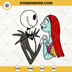 Jack Skellington And Sally SVG, Nightmare Before Christmas Couple SVG, Halloween SVG PNG DXF EPS Download