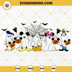 Mickey And Friends Ghost SVG, Disney Mickey Friends Halloween SVG PNG DXF EPS