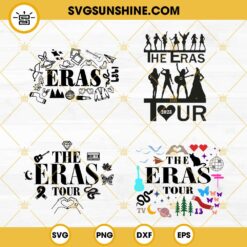 The Eras Tour SVG Bundle, Taylor Swift 2023 Tour SVG PNG DXF EPS Files