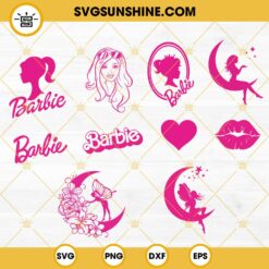 Barbie SVG Bundle, Barbie Princess SVG, Pink Doll Girl SVG PNG DXF EPS Cut Files