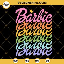 Barbie SVG, Pink Doll SVG, Barbie Girl SVG PNG DXF EPS Cut Files