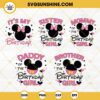 Birthday Girl Disney Mouse SVG Bundle, It's My Birthday SVG, Birthday Family SVG PNG DXF EPS Cricut