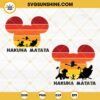 Hakuna Matata Mickey Mouse Head SVG Bundle, Lion King SVG, Animal Kingdom SVG, Disney Family Vacation SVG PNG DXF EPS