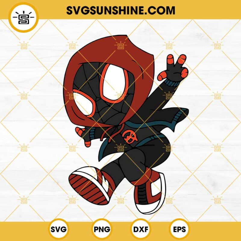Baby Miles Morales SVG, Spider Man SVG, Spider Verse SVG, Superhero