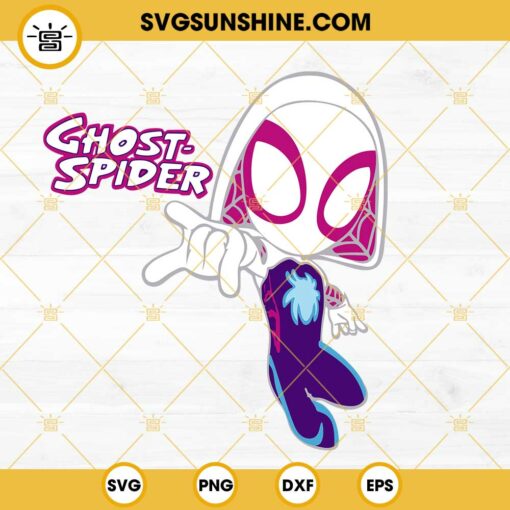 Ghost Spider Woman SVG, Gwen Stacy SVG, Spider Gwen SVG PNG DXF EPS