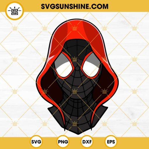 Miles Morales SVG, Spider Man SVG, Marvel Comics SVG PNG DXF EPS Cut Files