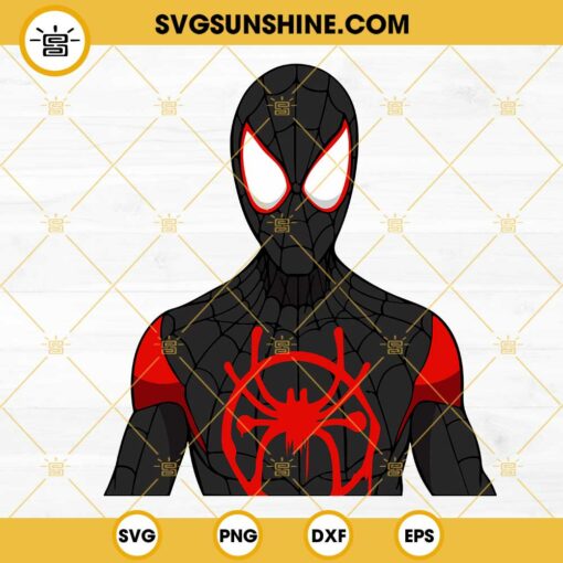 Spider Man Miles Morales SVG, Marvel Comics SVG PNG DXF EPS Files