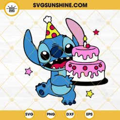 Stitch Birthday Cake SVG, Birthday Boy SVG, Disney Stitch Birthday Party SVG PNG DXF EPS