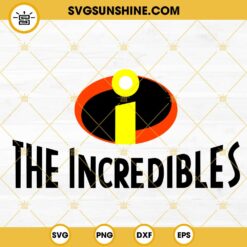 The Incredibles Logo SVG, Disney Superhero Cartoon Movie SVG PNG DXF EPS Cricut