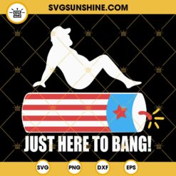 Just Here To Bang SVG, Dad Bod Fireworks SVG, Funny 4th Of July SVG PNG DXF EPS Cricut
