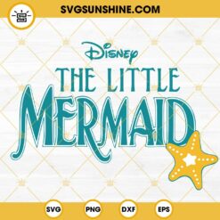 Disney The Little Mermaid Logo SVG, Ariel Princess SVG PNG DXF EPS Digital Download