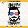 Morgan Wallen USA Flag Sunglasses SVG, 4th Of July Country Music SVG PNG DXF EPS Files