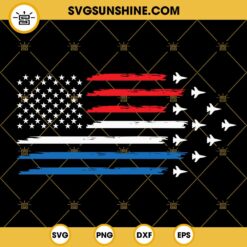 Patriotic Airplane Aviation Pilot American Flag SVG, Air Force SVG, Fighter Jet 4th Of July SVG PNG DXF EPS