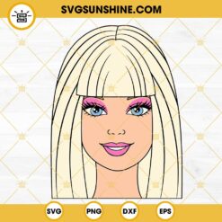 Barbie Face SVG, Barbie Doll SVG, Barbie SVG PNG DXF EPS