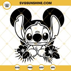 Stitch Mouse Ears SVG, Ohana SVG, Disney Lilo And Stitch SVG PNG DXF EPS