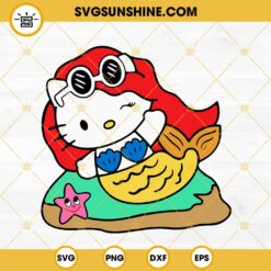 Hello Kitty Karol G SVG, Manana Sera Bonito SVG, Karol G Mermaid Kitty Cat SVG PNG DXF EPS Cut Files