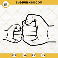 Fist Bump SVG, Papa SVG, Dad SVG, Dad And Child SVG PNG DXF EPS Digital File